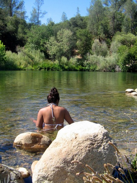 Sitting in the A. River
