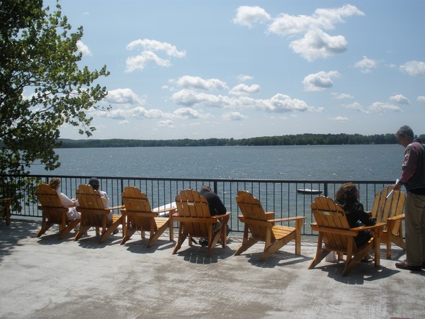 Chairs by the lake