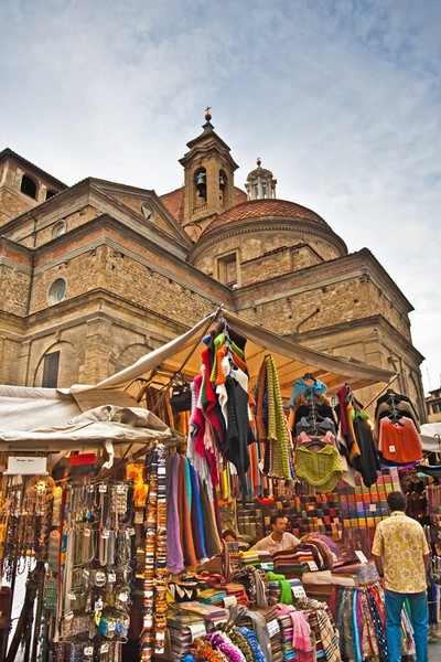 Street Market Florence Italy