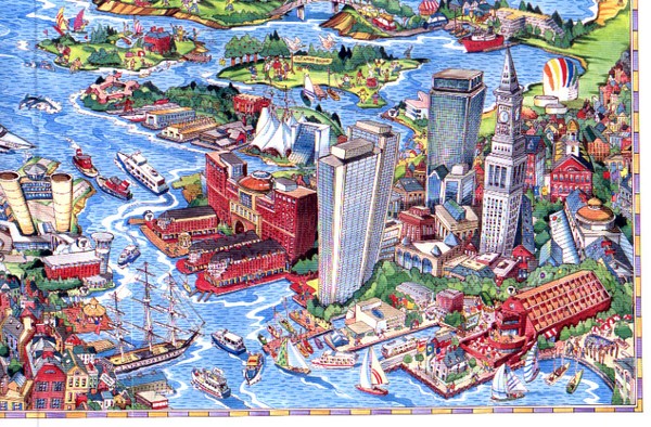 Boston  Harbor Poster