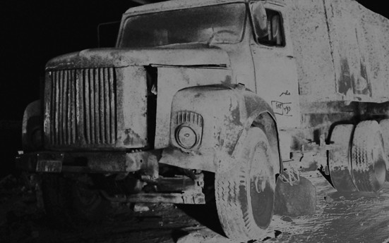 old truck black