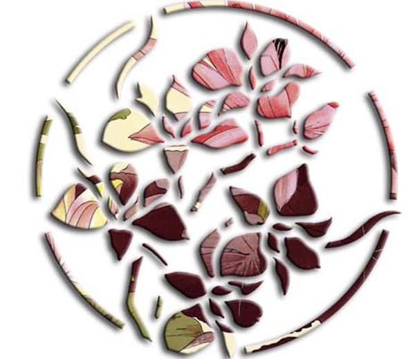 Flowers with Waterlilies Mask