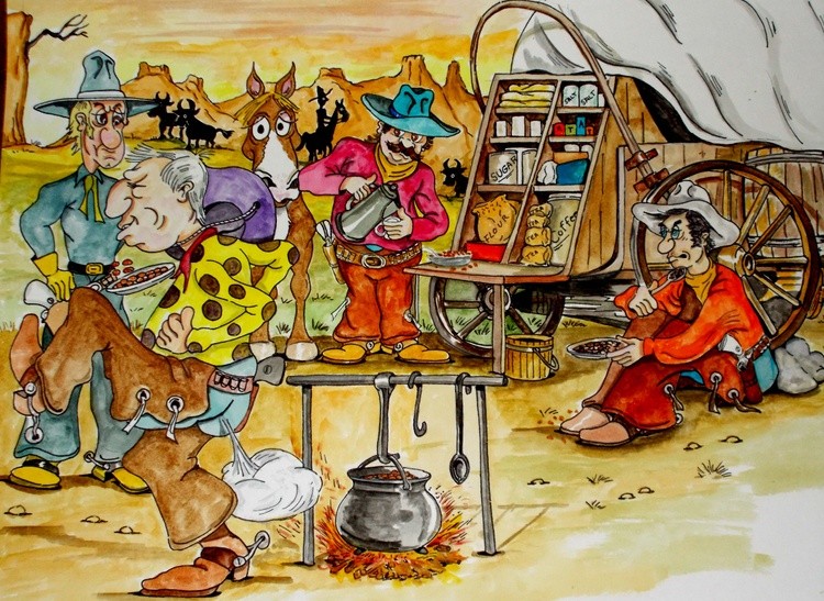 Cowboy Chuck Wagon Cooking on the Trail