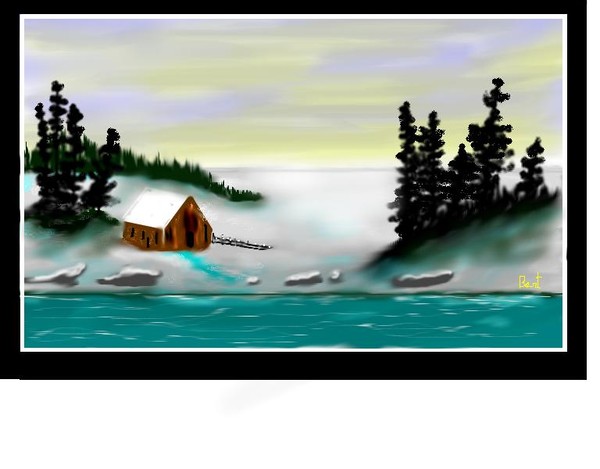 Snowy Cabin