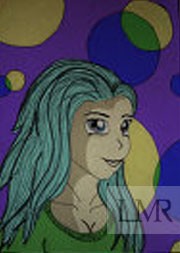 Bubbles and blue hair