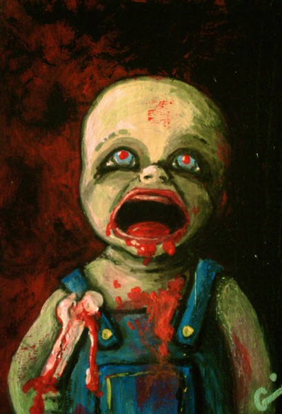 Zombie Baby ACEO