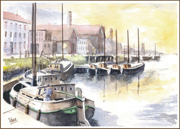 Activity along the channel
