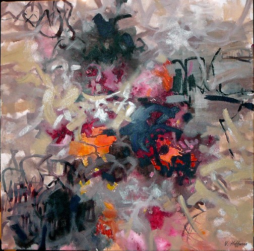 Cosmic Fugue #3 42x42 acrylic 2010