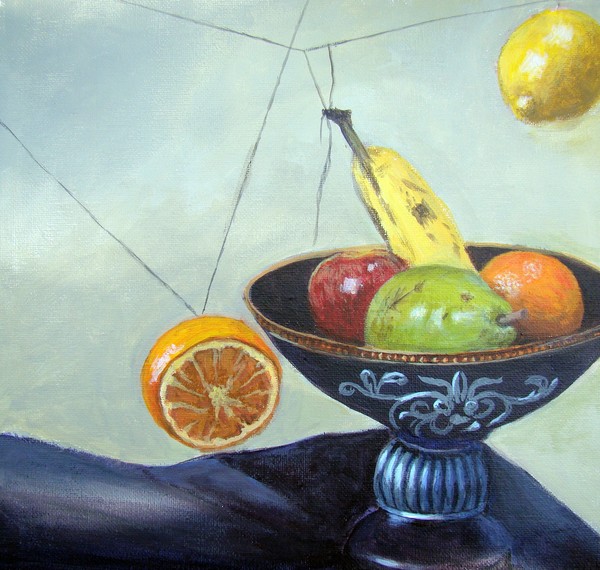 Still Life With Strings and Fruit