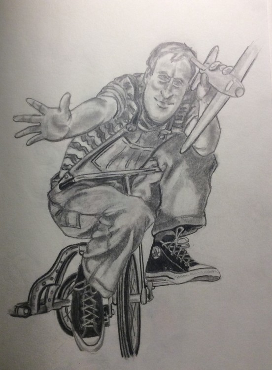 Man on a trike