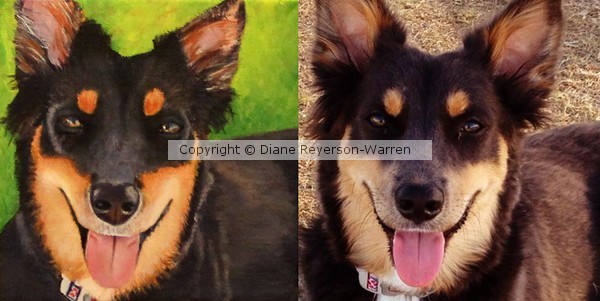 custom pet painting, dog portrait
