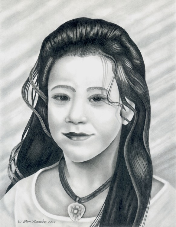 Portrait of my youngest daughter Tammy, I titled it 