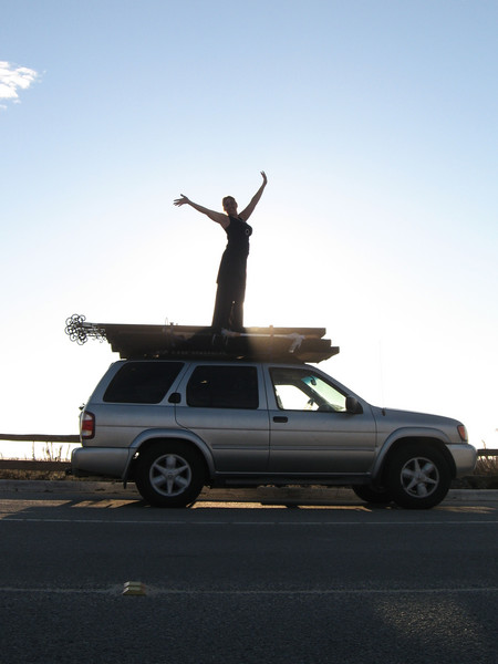on the road
