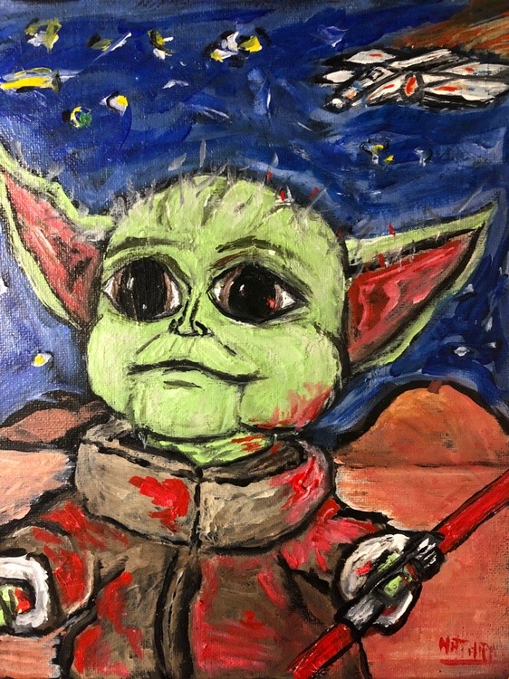 Baby Yoda Tres. 