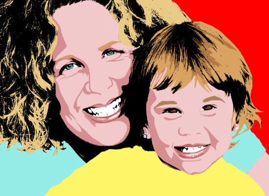 Happy mum