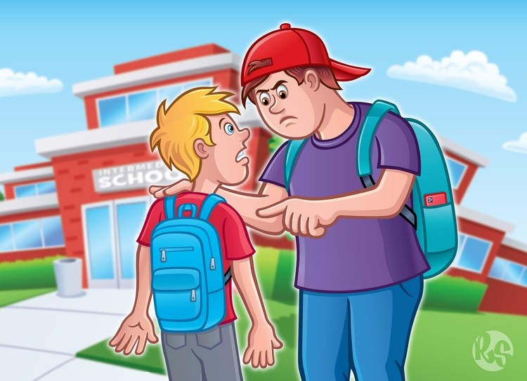 Big Kid Bullying Another Kid