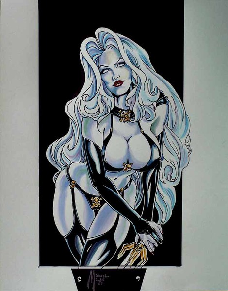 Lady Death   (watercolor and ink)