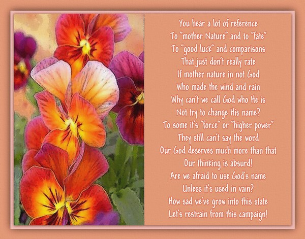 God's Name...