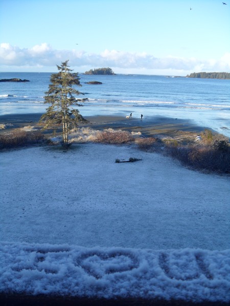 message in snow for my girl