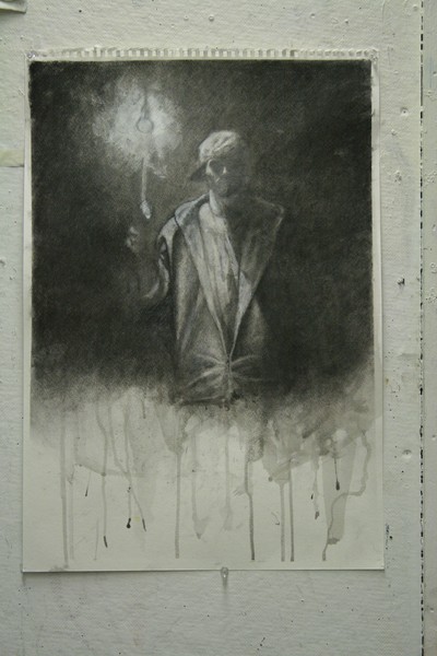 Self Portrait wth Lightbulb