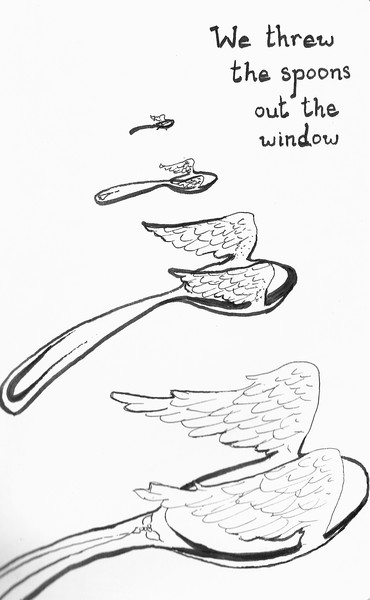 Spoons out the Window