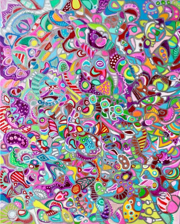 Colorful abstract art by Veera Zukova