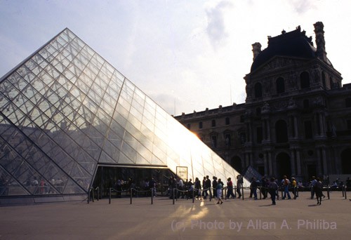 Pyramid and Louvre
