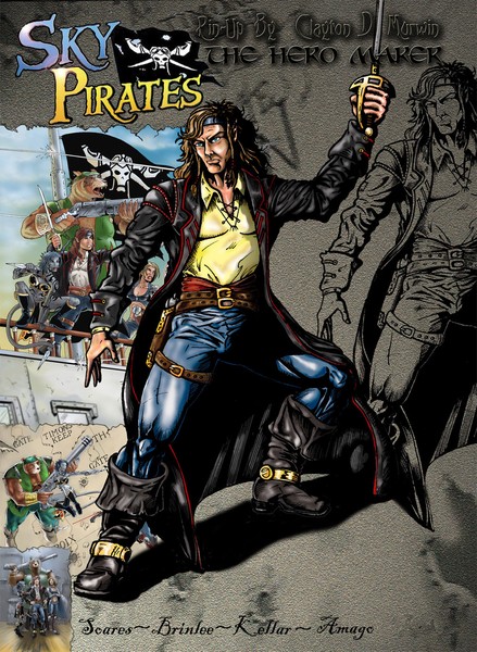 Captain Tobin from Sky Pirates comic 
