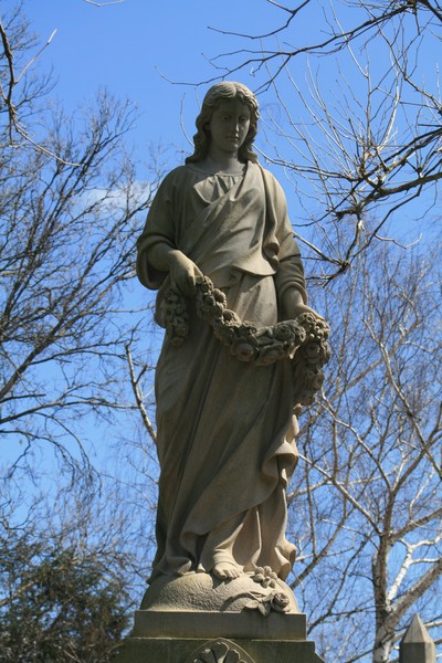 Girl with garland