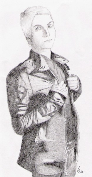 Gerard Way in a Leather Jacket