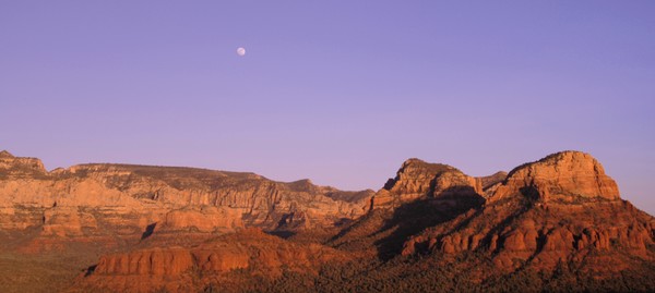 Moon Rise Over the Desert