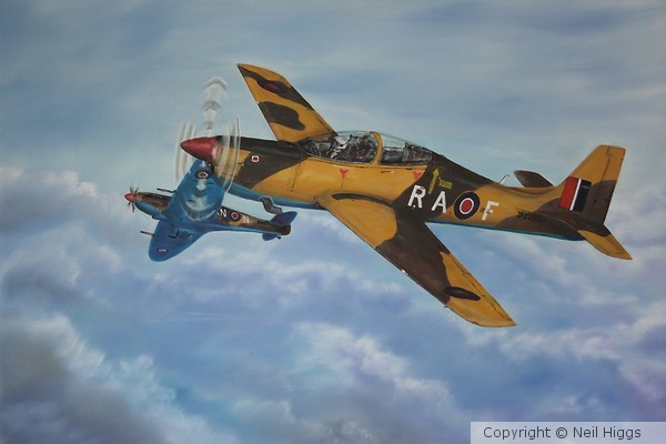 RAF Tucano Donation Painting WIP