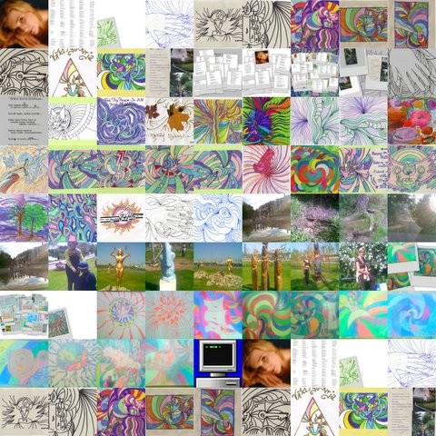 Collage of art-drawing-poetry-photos by HSA 05-09