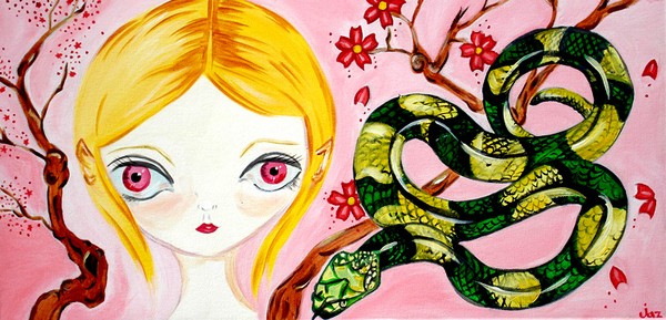 Cherry Blossom Snake Lovin Pixie