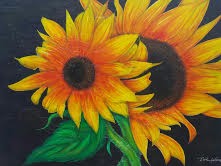 Scene Of Sunflowers
