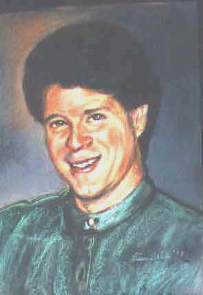 HER SON 1996 Pastel Portraits by Lisabelle
