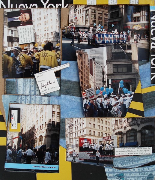 Monday 9-10-01, Around midtown, mayor electoral campaign close