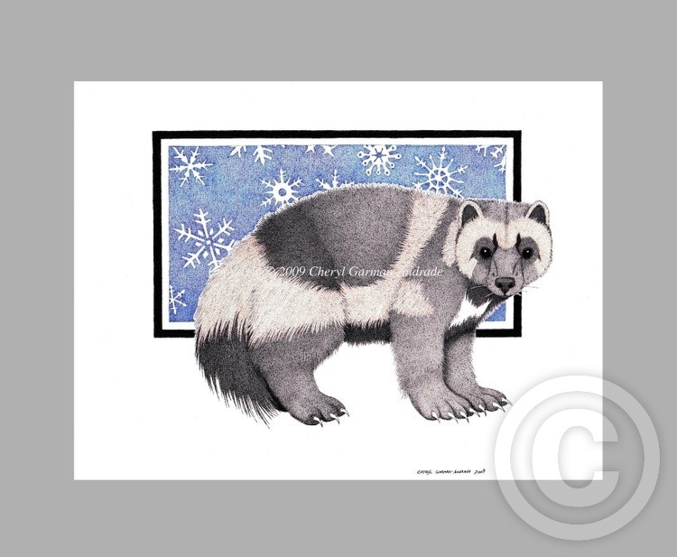 January Wolverine Ink Pointillism