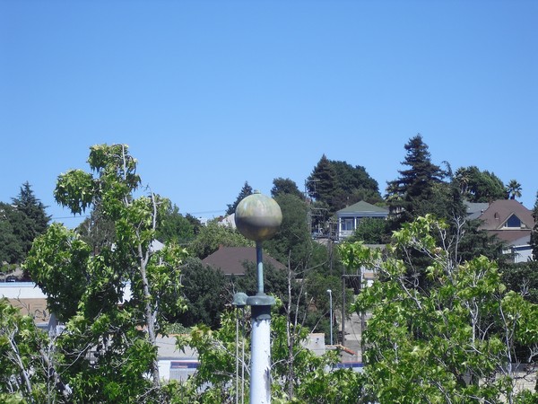 The flagpole & Marin St