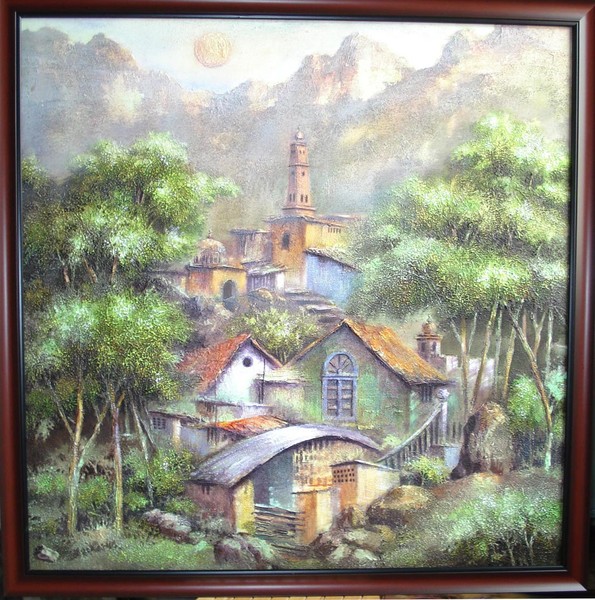 Hill side houses
