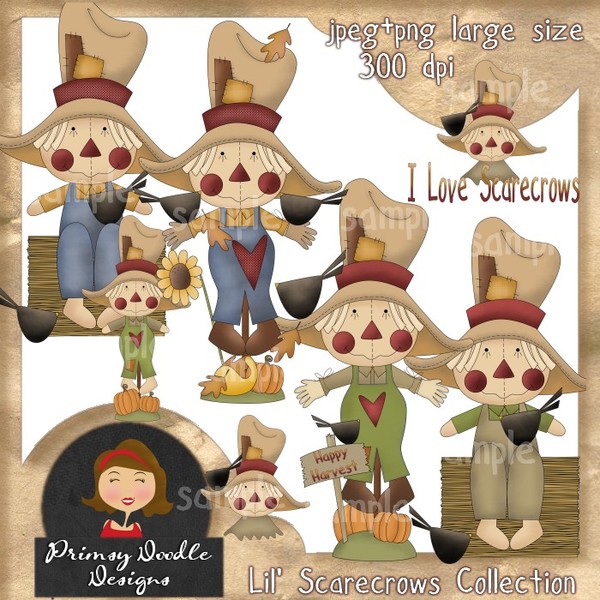 Lil' scarecrows