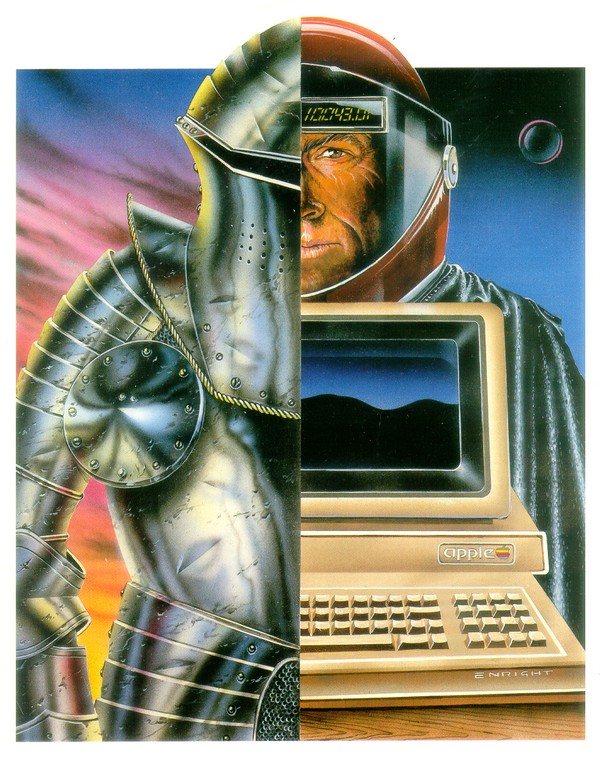 Techno man by John Enright