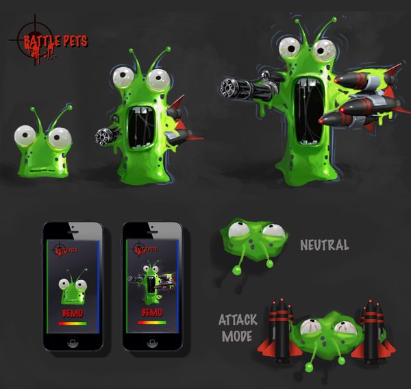 BATTLE PETS1 app design