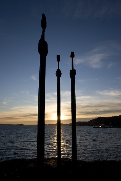 Swords in Rock Sunset