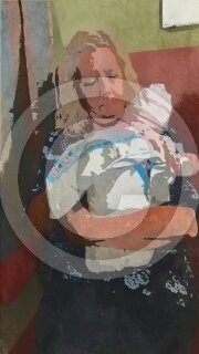 Brenda holding Alivia