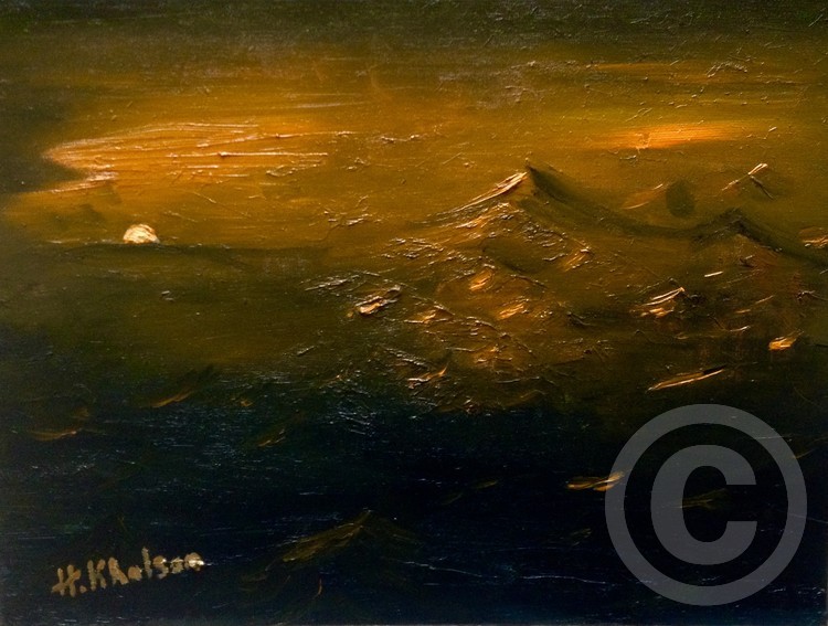 Sunset and the mountains