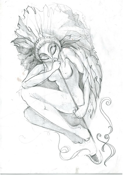 sketch for the tattoo