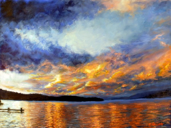 Sunset over Skidoo Bay