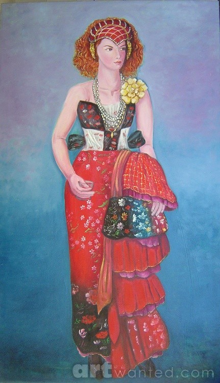 Lady with a Glass, 2017