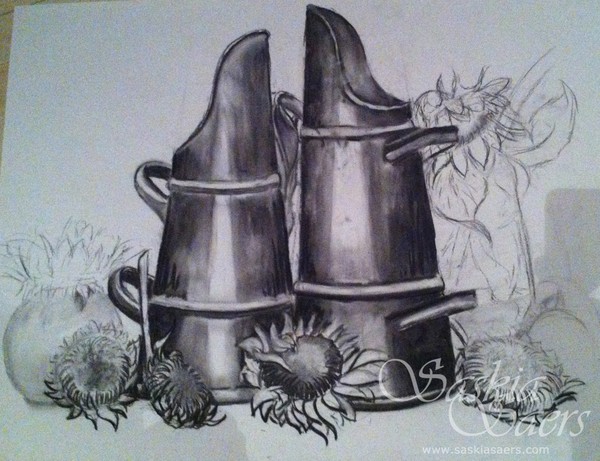 Still life 1 charcoal